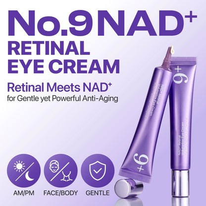 NAD+ Retinal Eye Cream – 4 Signs of Aging, 1 Cream. Clinically Proven. 🔬✨