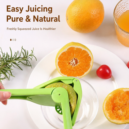 Fresh OJ in 10 Seconds – No Electricity, No Mess, No Regrets. Just Squeeze & Pour. 🍊⚡