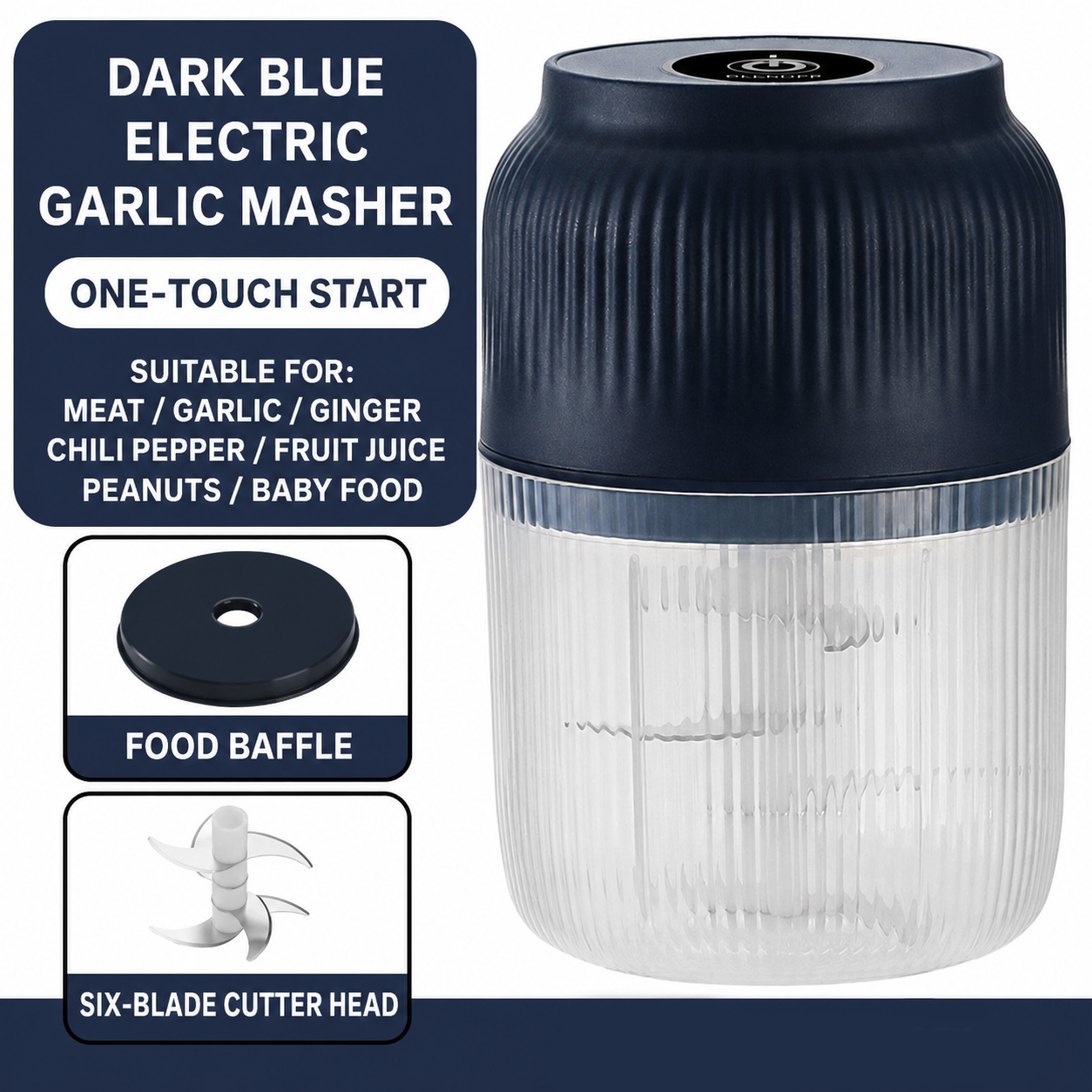 💘Stop Mincing Garlic Like It’s 1999. One Click, One-Touch Electric Garlic Chopper for Faster, Easier Meal Prep. ⚡🧄