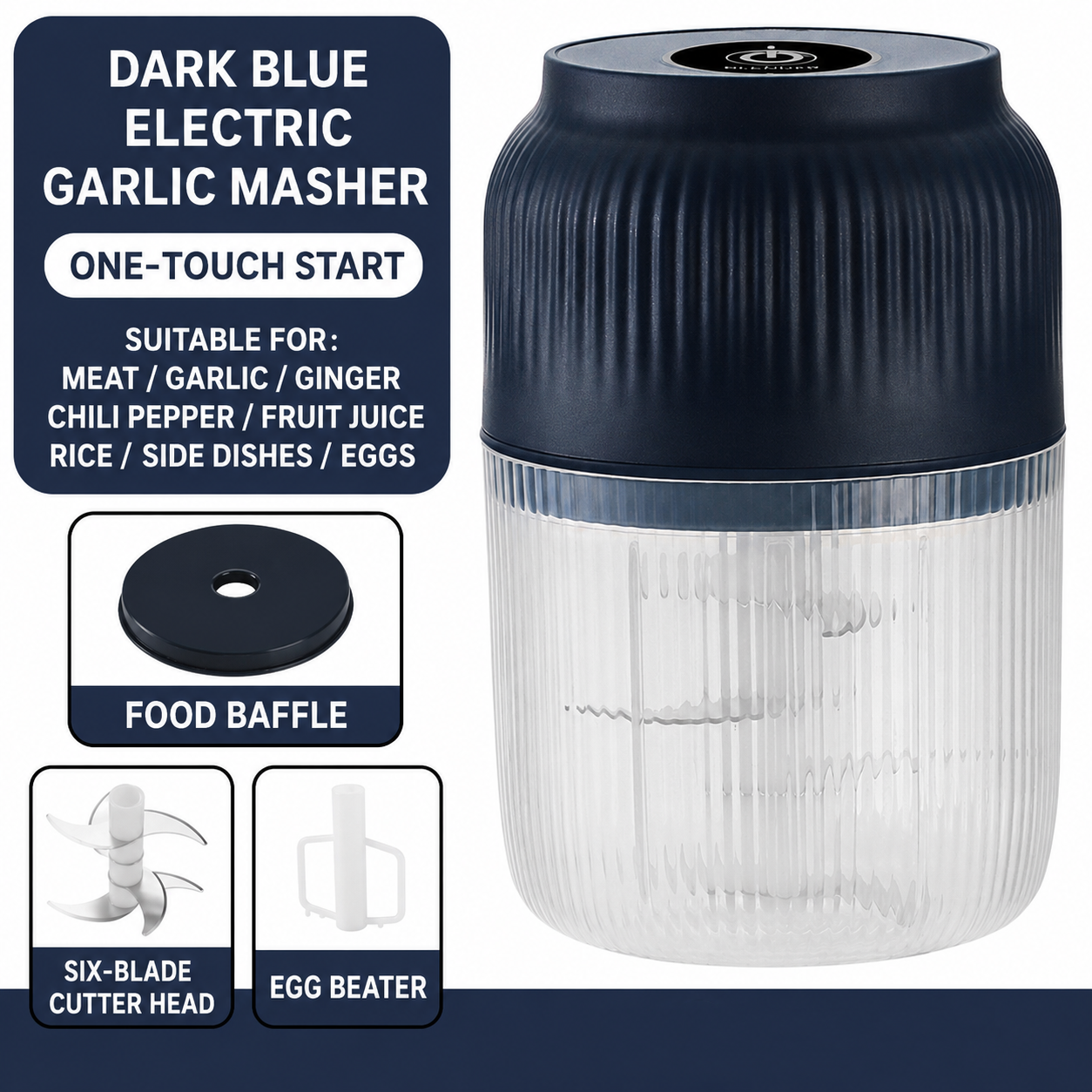 💘Stop Mincing Garlic Like It’s 1999. One Click, One-Touch Electric Garlic Chopper for Faster, Easier Meal Prep. ⚡🧄
