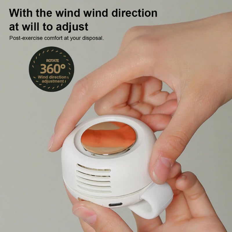 🌞Summer Sale 50% OFF🔥Portable Waist-Mounted Bladeless Fan with High Airflow and Adjustable Airflow 🙂‍↕️